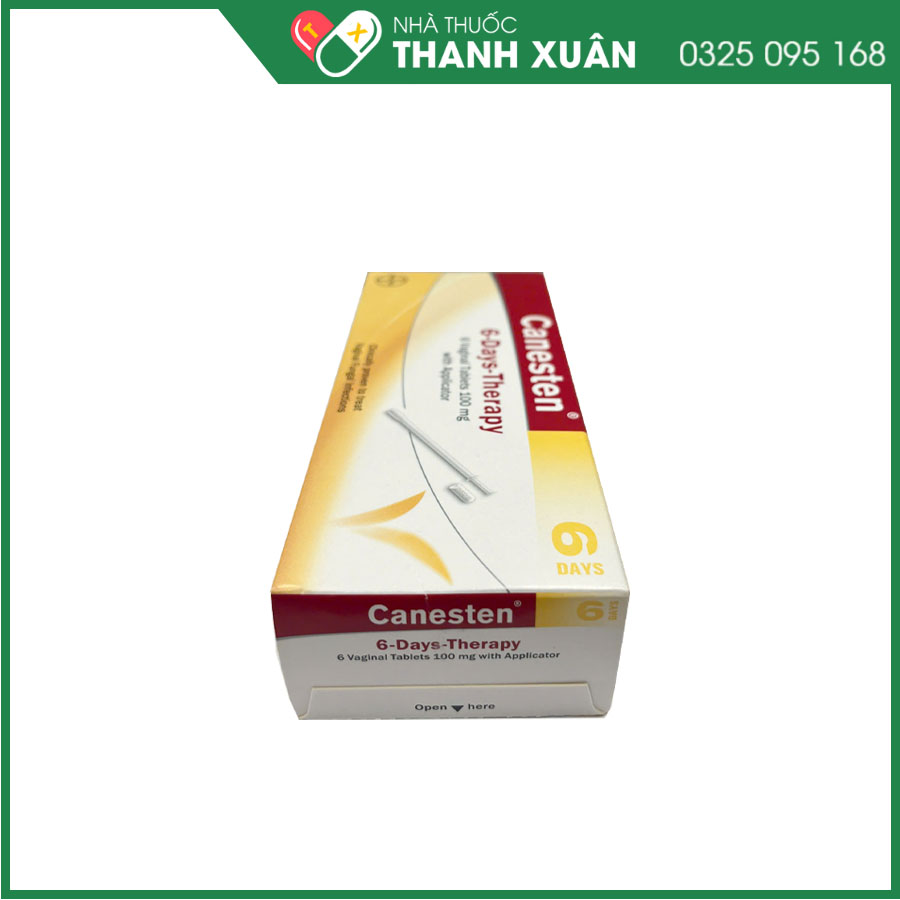 Canesten 6-Days-Therapy điều trị viêm âm đạo cho nấm, Trichomonas, bội nhiễm bởi các vi khuẩn nhạy cảm với clotrimazole